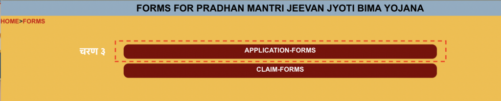 प्रधानमंत्री जीवन ज्योति बीमा योजना इन हिंदी (Pradhan Mantri Jeevan Jyoti Bima Yojana in Hindi / pmjjby in hindi) 4 Pradhan Mantri Jeevan Jyoti Bima Yojana in Hindi (PMJJBY) pdf form download step 3